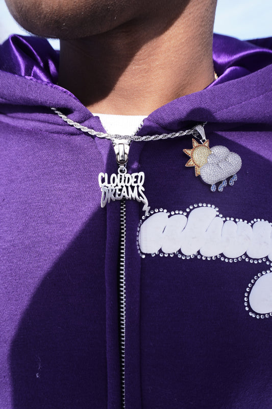 Purple “ALWAYS DREAMING” sweatsuit